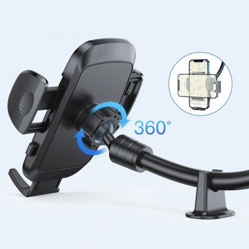 Buy Joyroom JR-ZS259 Long Arm Dashboard Car Mount Black - JYR059BLK - {ean13} - Home Screen Store Europe