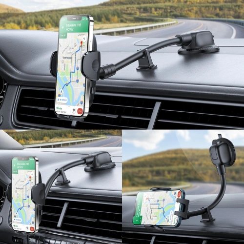 Buy Joyroom JR-ZS259 Long Arm Dashboard Car Mount Black - JYR059BLK - {ean13} - Home Screen Store Europe