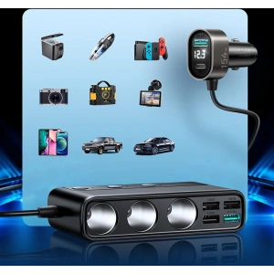 Kup Ładowarka samochodowa Joyroom JR-CL06 Multi-port USB Car Charger PD 154W QC 3.0 Black - JYR058BLK - {ean13} - Sklep Home Screen