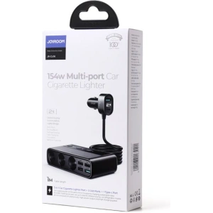 Kup Ładowarka samochodowa Joyroom JR-CL06 Multi-port USB Car Charger PD 154W QC 3.0 Black - JYR058BLK - {ean13} - Sklep Home Screen
