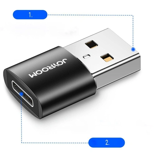 Kup Adapter Joyroom S-H152 USB-C - USB-A Fekete [2 PACK] - JYR064BLK - {ean13} - Sklep Home Screen
