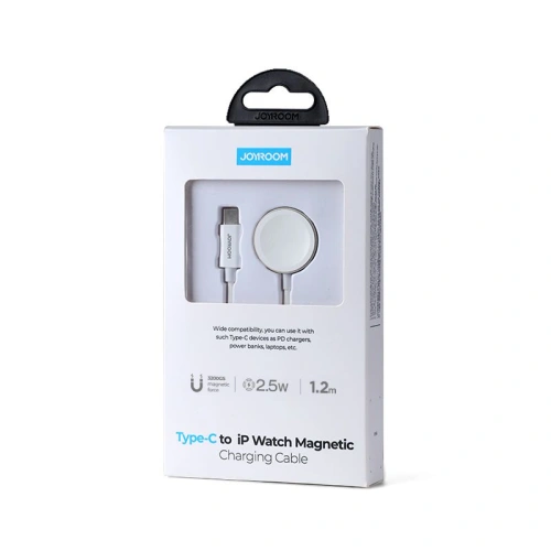 Kup Joyroom Apple Kabelloses Ladegerät S-IW004 Magnetisches USB-C-Ladekabel 120cm Uhr Weiß - JYR065WHT - {ean13} - Sklep Home Screen