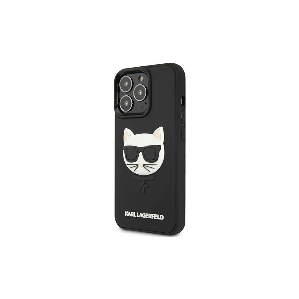 Etui Karl Lagerfeld KLHCP13XCH3DBK Apple iPhone 13 Pro Max czarny/black hardcase 3D Rubber Choupette
