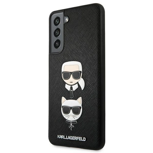 Kup Etui Karl Lagerfeld KLHCS21FESAKICKCBK Samsung Galaxy S21 FE czarny/black hardcase Saffiano Ikonik Karl&Choupette Head - KLD784BLK - {ean13} - Sklep Home Screen