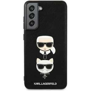 Kup Etui Karl Lagerfeld KLHCS21FESAKICKCBK Samsung Galaxy S21 FE czarny/black hardcase Saffiano Ikonik Karl&Choupette Head - KLD784BLK - {ean13} - Sklep Home Screen