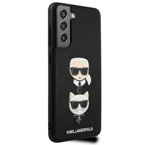 Kup Etui Karl Lagerfeld KLHCS21FESAKICKCBK Samsung Galaxy S21 FE negru/black hardcase Saffiano Ikonik Karl&Choupette Head - KLD784BLK - {ean13} - Sklep Home Screen