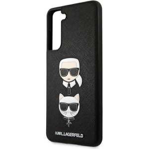 Kup Etui Karl Lagerfeld KLHCS21FESAKICKCBK Samsung Galaxy S21 FE czarny/black hardcase Saffiano Ikonik Karl&Choupette Head - KLD784BLK - {ean13} - Sklep Home Screen