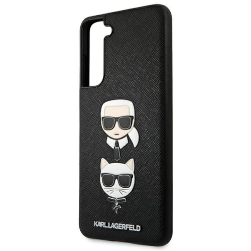 Kup Etui Karl Lagerfeld KLHCS21FESAKICKCBK Samsung Galaxy S21 FE czarny/black hardcase Saffiano Ikonik Karl&Choupette Head - KLD784BLK - {ean13} - Sklep Home Screen