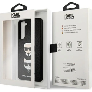 Kup Etui Karl Lagerfeld KLHCS21FESAKICKCBK Samsung Galaxy S21 FE czarny/black hardcase Saffiano Ikonik Karl&Choupette Head - KLD784BLK - {ean13} - Sklep Home Screen