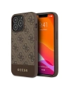 Etui Guess GUHCP13LG4GLBR Apple iPhone 13 Pro brązowy/brown hard case 4G Stripe Collection