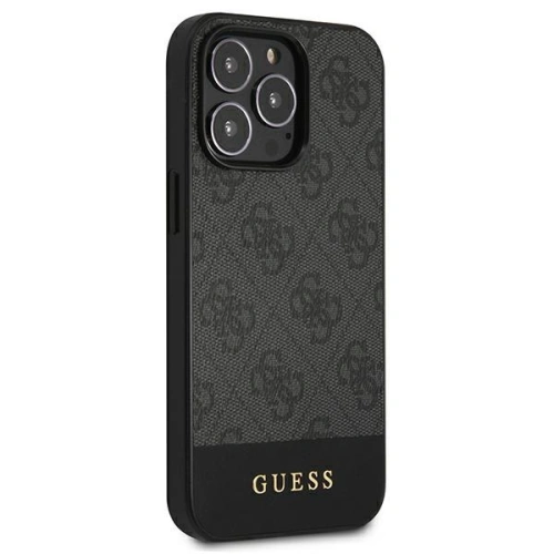 Buy Guess GUHCP13LG4GLGR Apple iPhone 13 Pro grey hardcase 4G Stripe Collection - GUE1531GRY - {ean13} - Home Screen Store Europe
