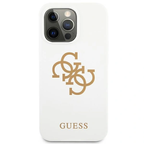 Kup Etui Guess GUHCP13LLS4GGWH Apple iPhone 13 Pro alb/white hard case Silicone 4G Logo - GUE1533WHT - {ean13} - Sklep Home Screen