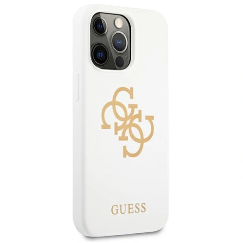 Kup Etui Guess GUHCP13LLS4GGWH Apple iPhone 13 Pro alb/white hard case Silicone 4G Logo - GUE1533WHT - {ean13} - Sklep Home Screen