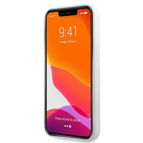 Kup Etui Guess GUHCP13LLS4GGWH Apple iPhone 13 Pro alb/white hard case Silicone 4G Logo - GUE1533WHT - {ean13} - Sklep Home Screen