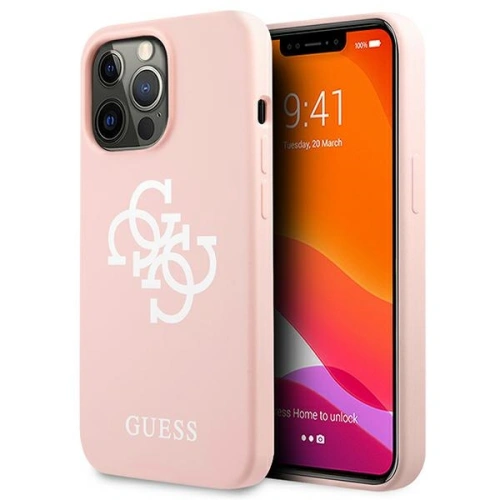 Kup Guess Apple Tasche GUHCP13LLS4GWPI iPhone 13 Pro rosa/rosa Hartschale Silikon 4G Logo - GUE1534PNK - {ean13} - Sklep Home Screen