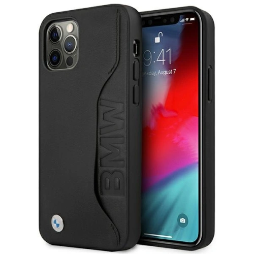 Kup BMW Apple Tasche BMHCP12LRCSWK iPhone 12 Pro Max schwarz/schwarz Hardcase Leder Signature - BMW257BLK - {ean13} - Sklep Home Screen