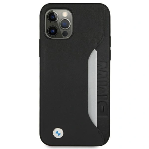 Kup BMW Apple Tasche BMHCP12LRCSWK iPhone 12 Pro Max schwarz/schwarz Hardcase Leder Signature - BMW257BLK - {ean13} - Sklep Home Screen
