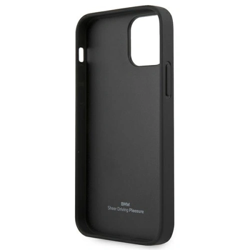 Buy BMW BMHCP12LRCSWK Apple iPhone 12 Pro Max black hardcase Leather Signature - BMW257BLK - {ean13} - Home Screen Store Europe