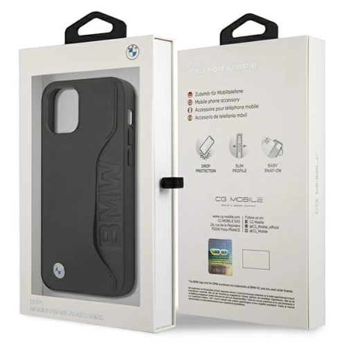 Kup Etui BMW BMHCP12LRCSWK Apple iPhone 12 Pro Max negru/black hardcase Leather Signature - BMW257BLK - {ean13} - Sklep Home Screen