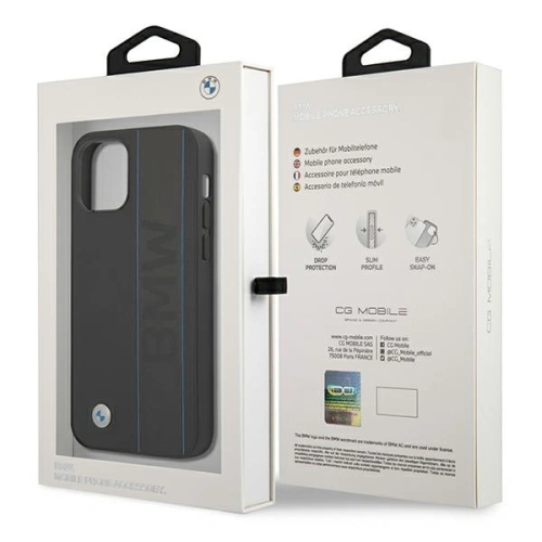Kup Etui BMW BMHCP12LRWBOK Apple iPhone 12 Pro Max negru/black hardcase Leather Outlines - BMW259BLK - {ean13} - Sklep Home Screen