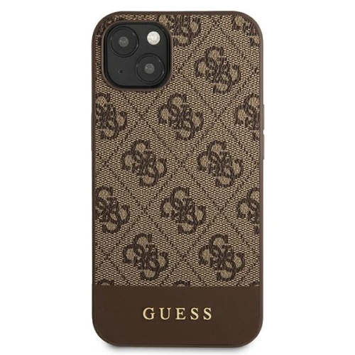 Kup Etui Guess GUHCP13MG4GLBR Apple iPhone 13 brązowy/brown hard case 4G Stripe Collection - GUE1535BR - {ean13} - Sklep Home Screen