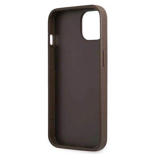 Buy Guess GUHCP13MG4GLBR Apple iPhone 13 brown hard case 4G Stripe Collection - GUE1535BR - {ean13} - Home Screen Store Europe