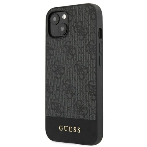 Kup Etui Guess GUHCP13MG4GLGR Apple iPhone 13 gri/grey hardcase 4G Stripe Collection - GUE1536GRY - {ean13} - Sklep Home Screen