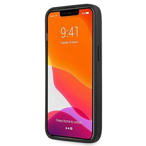 Buy Guess GUHCP13MG4GLGR Apple iPhone 13 grey hardcase 4G Stripe Collection - GUE1536GRY - {ean13} - Home Screen Store Europe