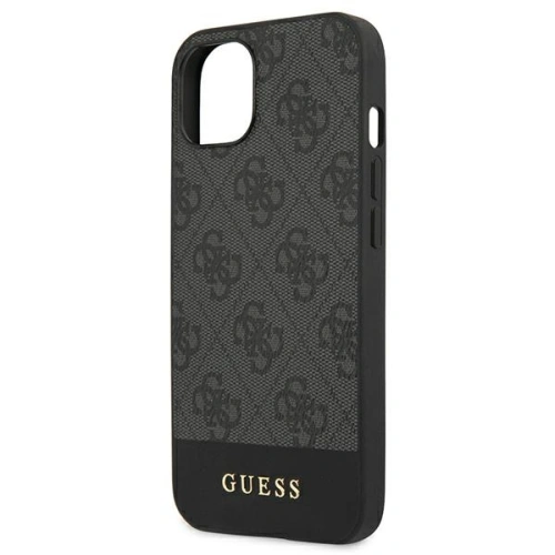 Kup Etui Guess GUHCP13MG4GLGR Apple iPhone 13 gri/grey hardcase 4G Stripe Collection - GUE1536GRY - {ean13} - Sklep Home Screen