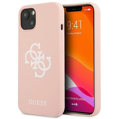 Kup Etui Guess GUHCP13MLS4GWPI Apple iPhone 13 rozie/pink hard case Silicon 4G Logo - GUE1538PNK - {ean13} - Sklep Home Screen
