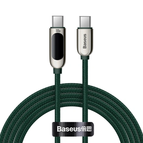 Kup USB-C to USB-C Baseus Display kábel, 100W, 2m (zöld) - BSU2996GRN - {ean13} - Sklep Home Screen