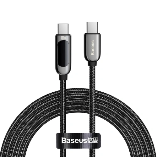 Kup USB-C to USB-C kábel Baseus Display, 100W, 2m (fekete) - BSU2997BLK - {ean13} - Sklep Home Screen