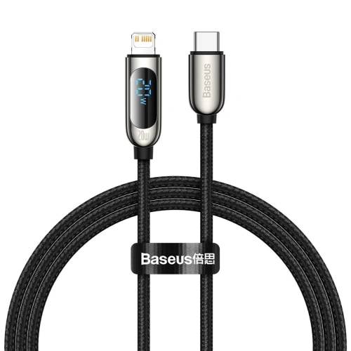 Kup Kabel USB-C do Lightning Baseus Display, PD, 20W, 1m (černý) - BSU2998BLK - {ean13} - Sklep Home Screen