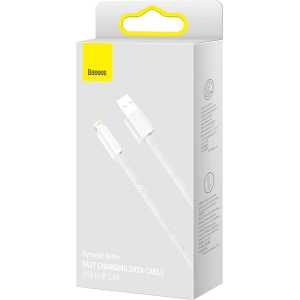 Baseus USB zu Lightning Kabel Dynamisch, 2.4A, 2m (weiß)