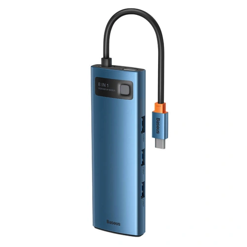 Kup Adaptér 8v1 Baseus Hub USB-C na 3x USB 3.0 + HDMI + USB-C PD 4K HD - BSU3008 - {ean13} - Sklep Home Screen