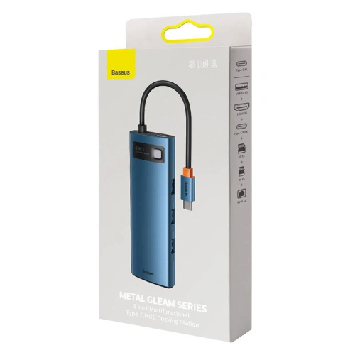 Kup Adapter 8w1 Baseus Hub USB-C 3x USB 3.0 + HDMI + USB-C PD 4K HD - BSU3008 - {ean13} - Sklep Home Screen