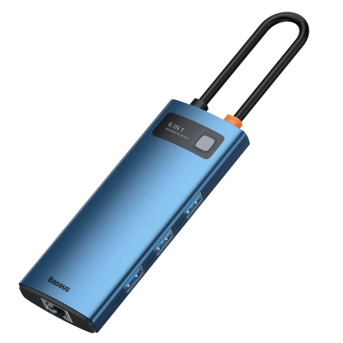 Kup Adapter 6w1 Baseus Hub USB-C la 3x USB 3.0 + HDMI + USB-C PD 4K HD - BSU3010 - {ean13} - Sklep Home Screen