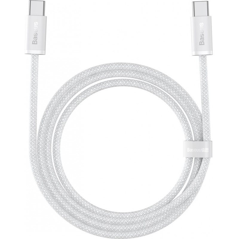 Cable USB-C to USB-C Baseus, 100W, 1m (white)