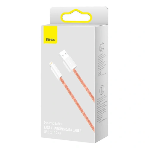 Buy Baseus Dynamic Cable USB to Lightning, 2.4A, 1m (pink) - BSU3014PNK - {ean13} - Home Screen Store Europe
