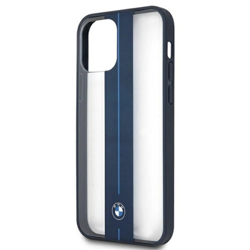 Kup BMW Apple Case BMHCP12MPCUMRSTNA iPhone 12/12 Pro transparentes Hartschalenetui Middle Stripe Navy - BMW261CL - {ean13} - Sklep Home Screen