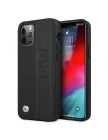 BMW Apple Tasche BMHCP12MRWBOK iPhone 12/12 Pro schwarz/schwarz Hardcase Leder Outlines