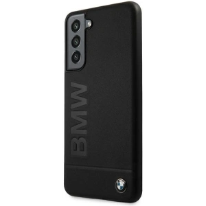 BMW BMHCS21FESLLBK Samsung Galaxy S21 FE black hardcase Signature Logo Imprint