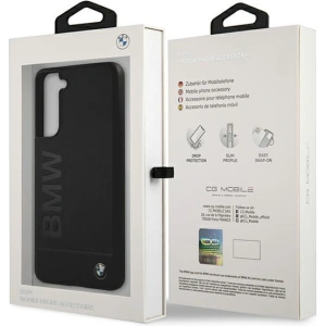 BMW BMHCS21FESLLBK Samsung Galaxy S21 FE black hardcase Signature Logo Imprint