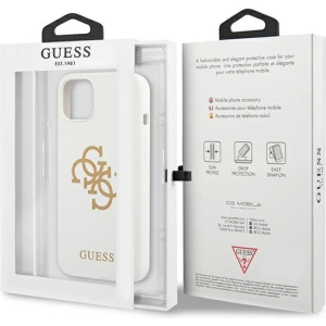 Kup Etui Guess GUHCP13SLS4GGWH Apple iPhone 13 mini bílý/white hard case Silicone 4G Logo - GUE1541WHT - {ean13} - Sklep Home Screen