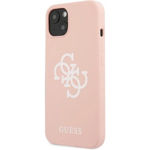 Kup Etui Guess GUHCP13SLS4GWPI Apple iPhone 13 mini roz/pink hard case Silicone 4G Logo - GUE1542PNK - {ean13} - Sklep Home Screen