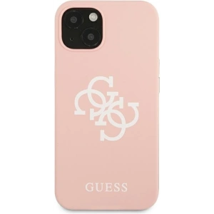 Kup Etui Guess GUHCP13SLS4GWPI Apple iPhone 13 mini roz/pink hard case Silicone 4G Logo - GUE1542PNK - {ean13} - Sklep Home Screen
