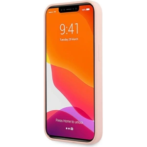 Kup Etui Guess GUHCP13SLS4GWPI Apple iPhone 13 mini roz/pink hard case Silicone 4G Logo - GUE1542PNK - {ean13} - Sklep Home Screen