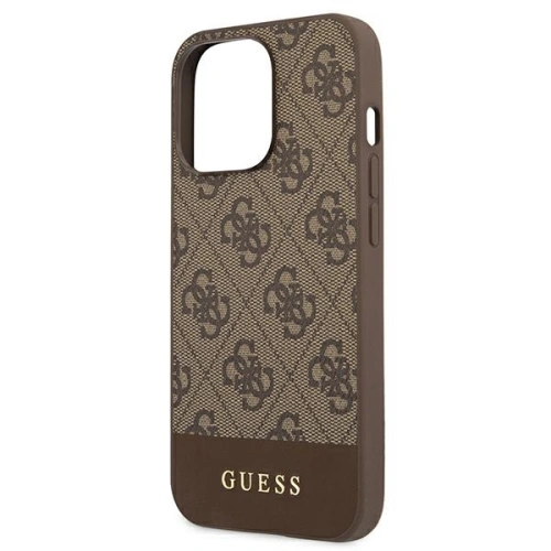 Kup Etui Guess GUHCP13XG4GLBR Apple iPhone 13 Pro Max brązowy/brown hard case 4G Stripe Collection - GUE1543BR - {ean13} - Sklep Home Screen