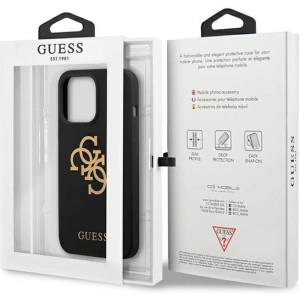 Etui Guess GUHCP13XLS4GGBK Apple iPhone 13 Pro Max czarny/black hard case Silicone 4G Logo