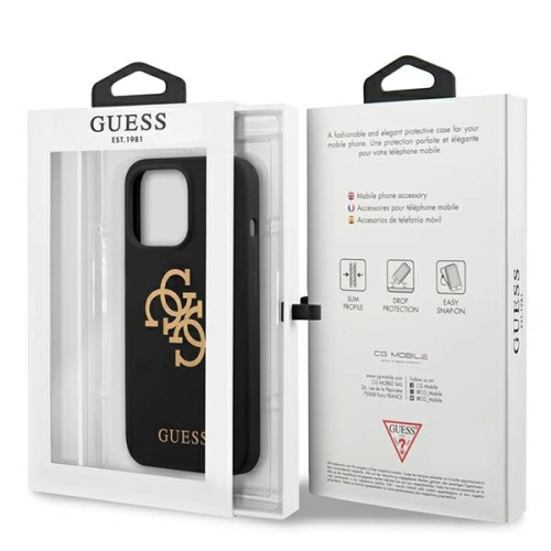 Kup Etui Guess GUHCP13XLS4GGBK Apple iPhone 13 Pro Max czarny/black hard case Silicone 4G Logo - GUE1545BLK - {ean13} - Sklep Home Screen